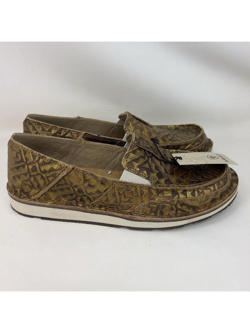 Ariat Cruiser Embossed Mosaic Slip On Shoes Loafers Copper Women’s Size 8.5 B
